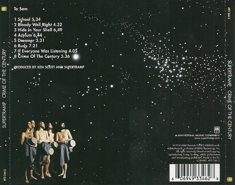 Supertramp  Crime Of The Century : Back